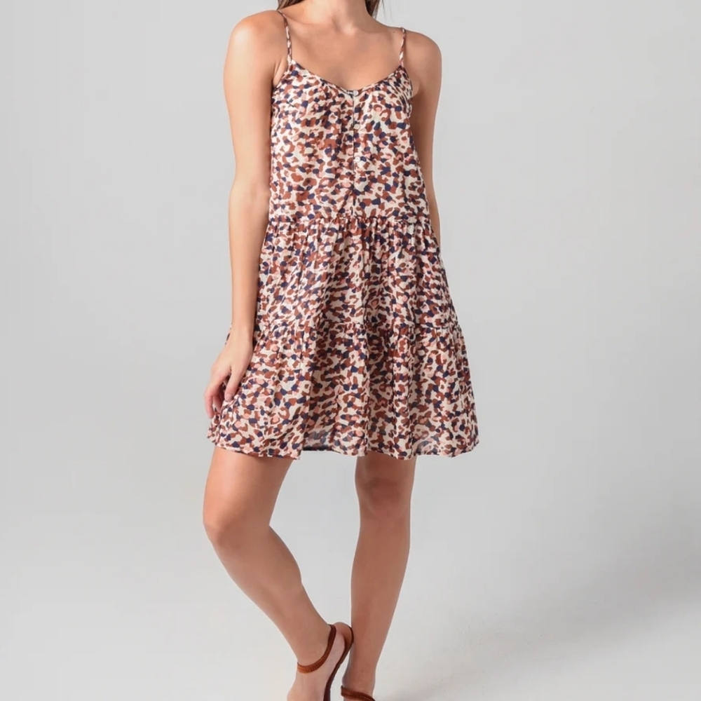 Velvet By Graham & Spencer Women's Zahara Gauzy Cotton Cami Dress Size Small